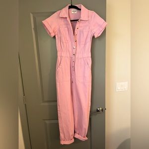 Show me your mumu denim jumpsuit